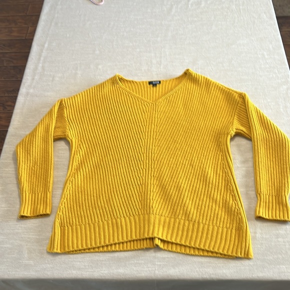 a.n.a | Sweaters | Ana Sunflower Yellow Knit Shaker Style Sweater Size ...